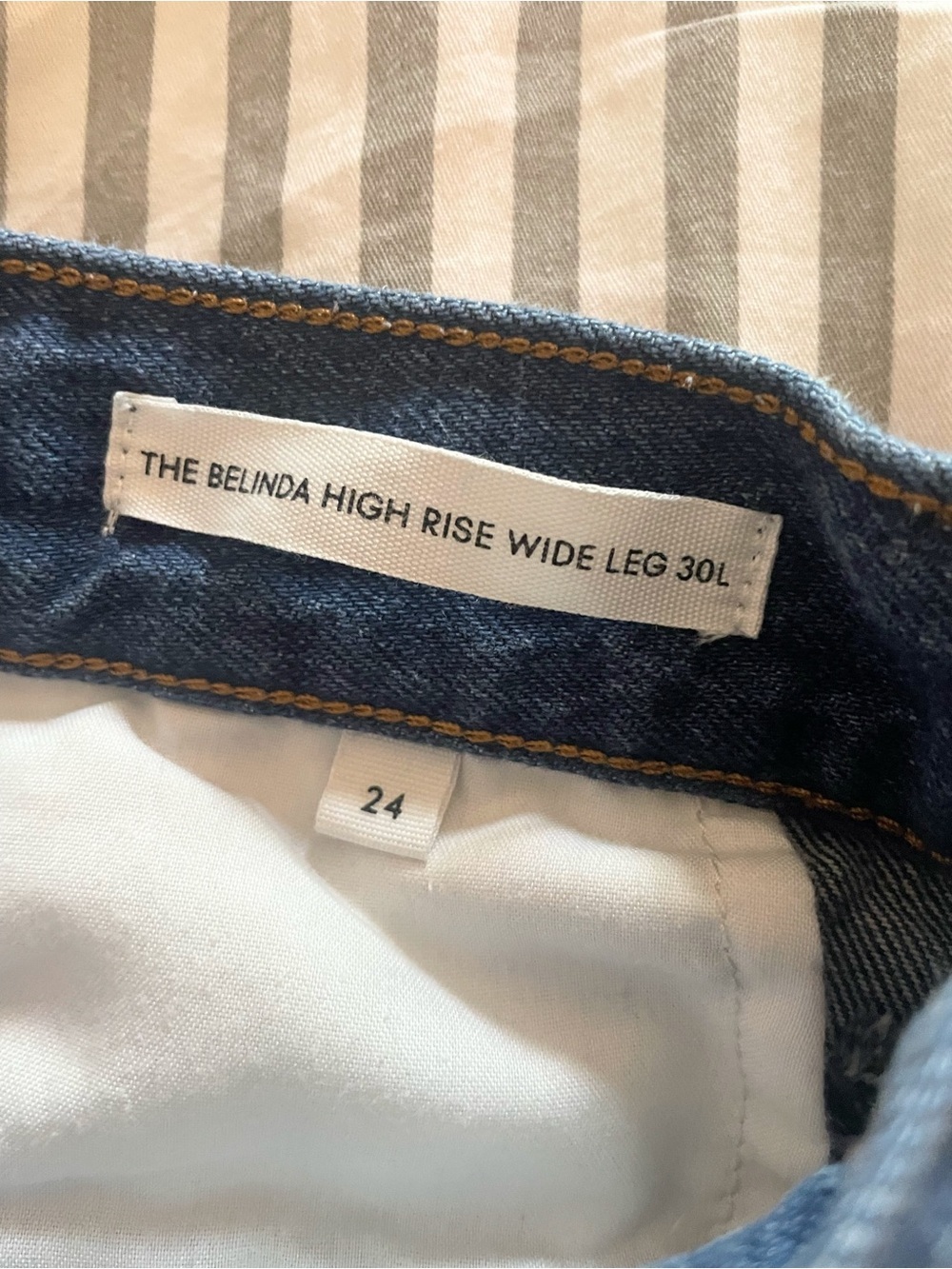 Denim Forum The Belinda High Rise Wide Leg Jeans 24 Organic Cotton - Picture 12 of 14
